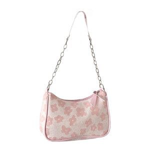 Floral Pattern Chain Strap Shoulder Bags Casual Hobo Hand Bag Clutch ^-^